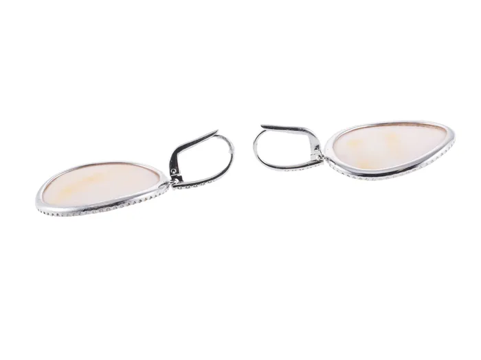 Mimi Milano Mimi Milano Aurora Diamond Mother of Pearl Gold Earrings Earrings