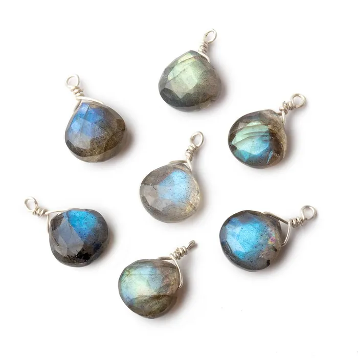 Necklaces 8mm Silver Wire Wrapped Labradorite Faceted Heart 1 Focal Pendant Beadsofcambaycom Necklaces 8mm Silver Wire Wrapped Labradorite Faceted Heart 1 Focal Pendant Beadsofcambaycom