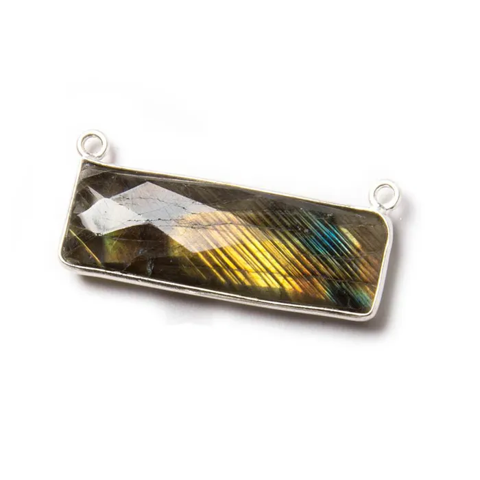 Necklaces Beadsofcambaycom 30x10mm Silver Bezeled Labradorite Rectangle East West Pendant 1 piece Necklaces Beadsofcambaycom 30x10mm Silver Bezeled Labradorite Rectangle East West Pendant 1 piece