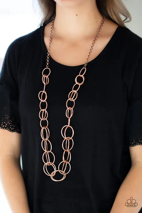 Necklaces Elegantly Ensnared Copper Necklace Jewelry by Bretta Paparazzi Accessories Necklaces Elegantly Ensnared Copper Necklace Jewelry by Bretta Paparazzi Accessories