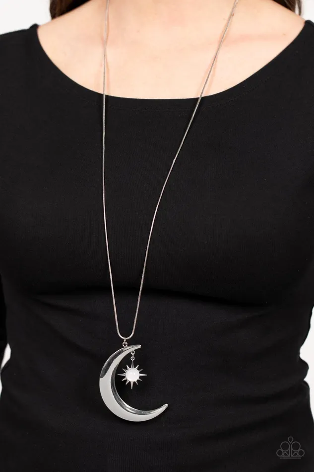 Necklaces Paparazzi Accessories Astral Ascension White Necklace Jewelry by Bretta Necklaces Paparazzi Accessories Astral Ascension White Necklace Jewelry by Bretta