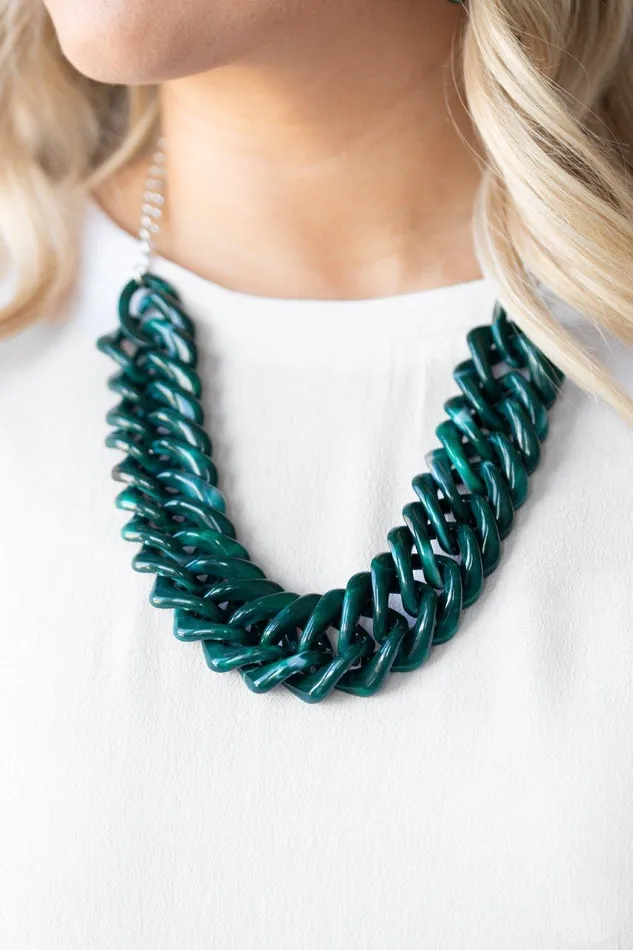Necklaces Paparazzi Accessories Comin In HAUTE Green Necklace Jewelry By Bretta