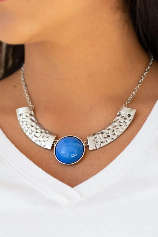 Necklaces Paparazzi Accessories Egyptian Spell Blue Necklace Jewelry by Bretta