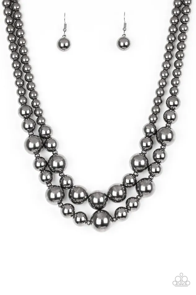 Necklaces Paparazzi Accessories I Double Dare You Black Necklace Jewelry by Bretta