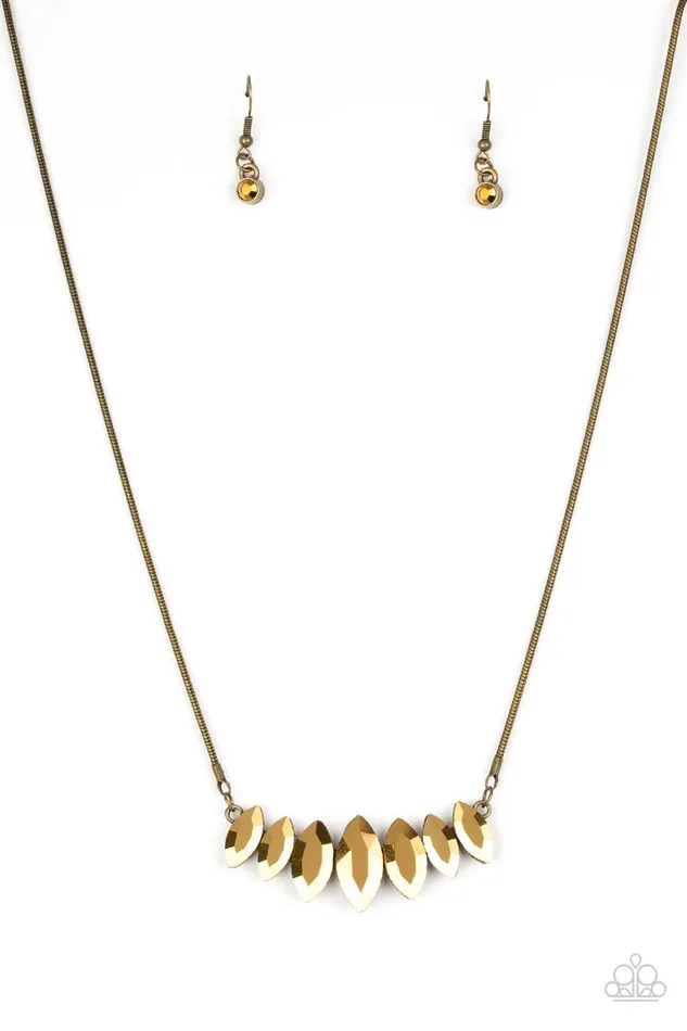 Necklaces Paparazzi Accessories Leading Lady Brass Necklace Jewelry By Bretta