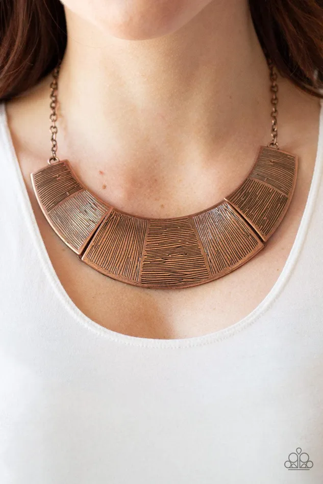 Necklaces Paparazzi Accessories More Roar Copper Necklace Jewelry by Bretta