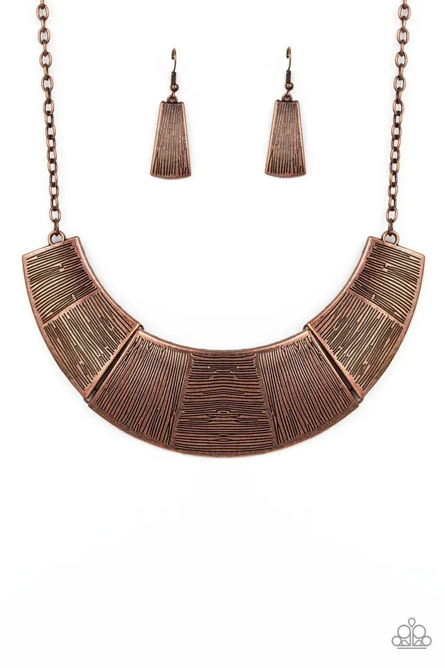 Necklaces Paparazzi Accessories More Roar Copper Necklace Jewelry by Bretta