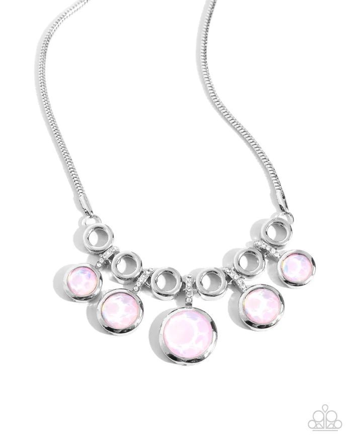 Necklaces Paparazzi Accessories Reflective Rhapsody Pink Necklace Jewelry by Bretta