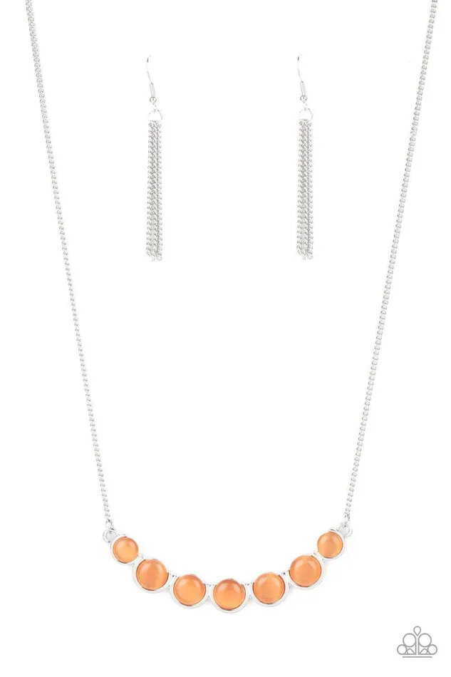 Necklaces Paparazzi Accessories Serenely Scalloped Orange Necklace Jewelry by Bretta