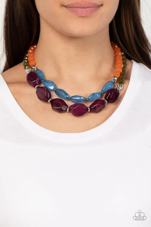 Necklaces Paparazzi Accessories Tropical Trove Purple Necklace Jewelry by Bretta Necklaces Paparazzi Accessories Tropical Trove Purple Necklace Jewelry by Bretta