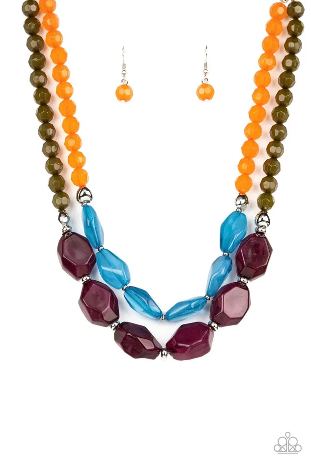 Necklaces Paparazzi Accessories Tropical Trove Purple Necklace Jewelry by Bretta