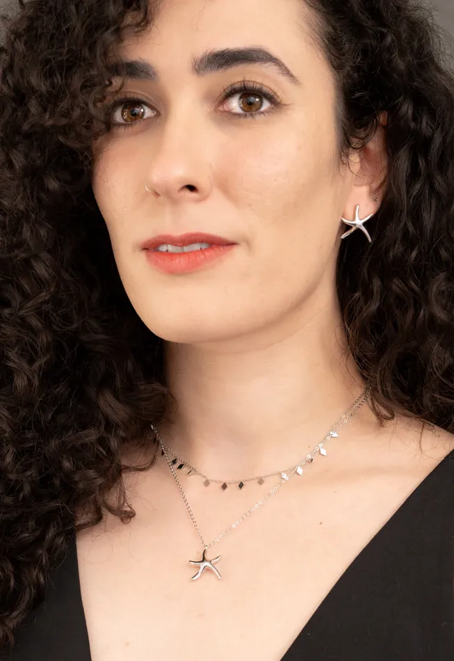 Necklaces Starfish Project Starfish Necklace in Sterling Silver Give Freedom to Women
