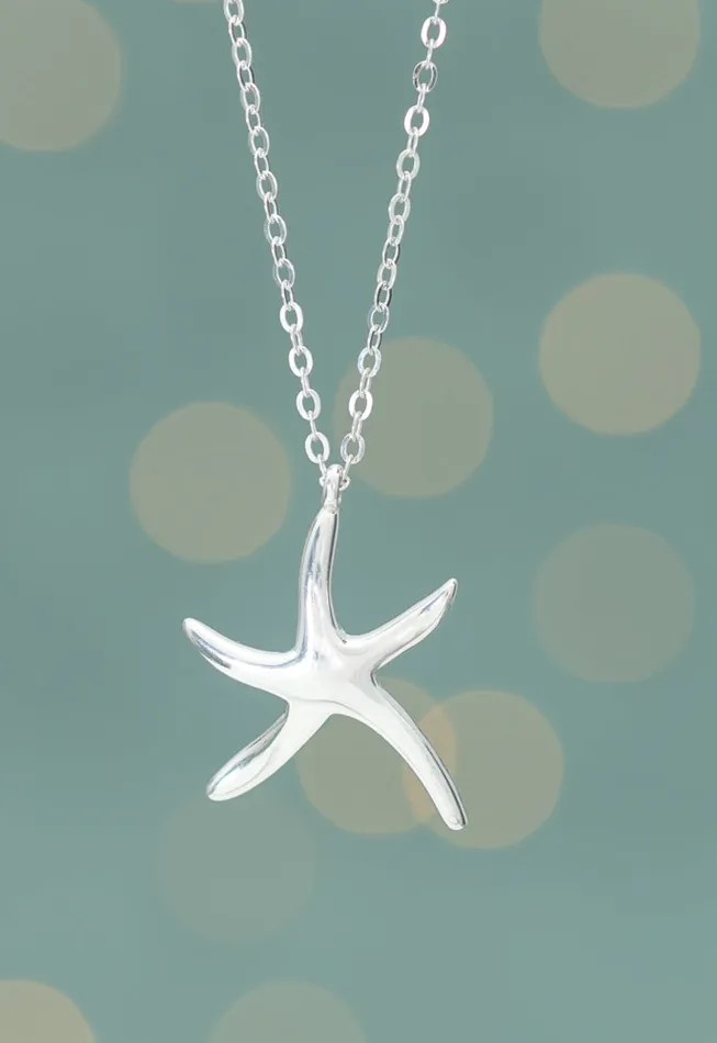 Necklaces Starfish Project Starfish Necklace in Sterling Silver Give Freedom to Women