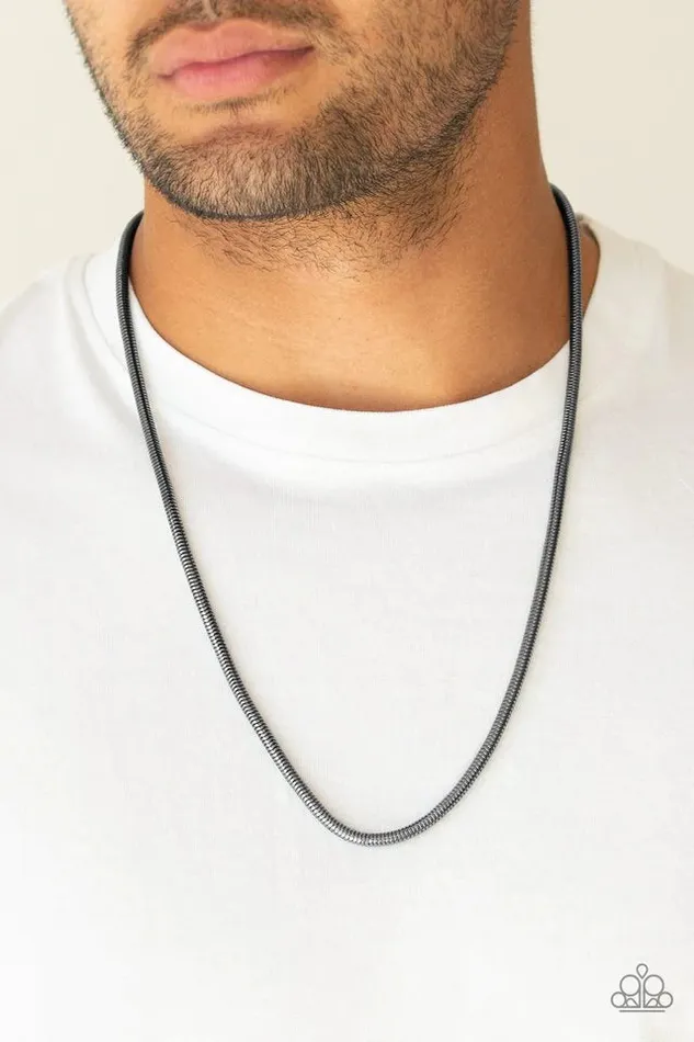 Necklaces Victory Lap Black Necklace Jewelry by Bretta Paparazzi Accessories