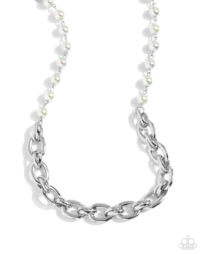 Paparazzi Accessories Dual Daydream Silver Necklace Jewelry by Bretta Necklaces