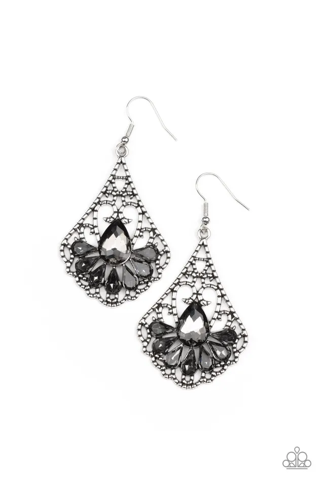 Paparazzi Accessories Exemplary Elegance Silver Earrings Jewelry by Bretta Earrings