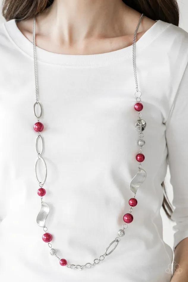 Paparazzi Accessories Necklaces All About Me Red Necklace Jewelry by Bretta