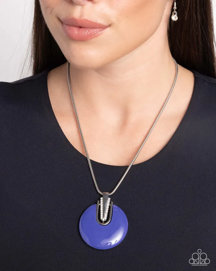 Paparazzi Accessories Necklaces Cutting Charm Blue Necklace Jewelry by Bretta