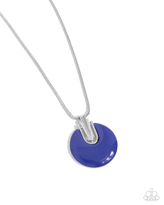 Paparazzi Accessories Necklaces Cutting Charm Blue Necklace Jewelry by Bretta