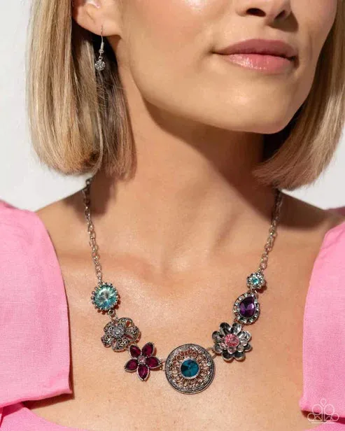 Paparazzi Accessories Necklaces Giddy Garden Multi Necklace Jewelry by Bretta