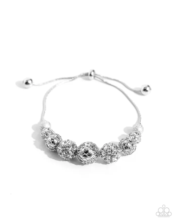 Paparazzi Accessories Necklaces Gilded Gift White Rhinestone Necklace and Bracelet Set Jewelry by Bretta