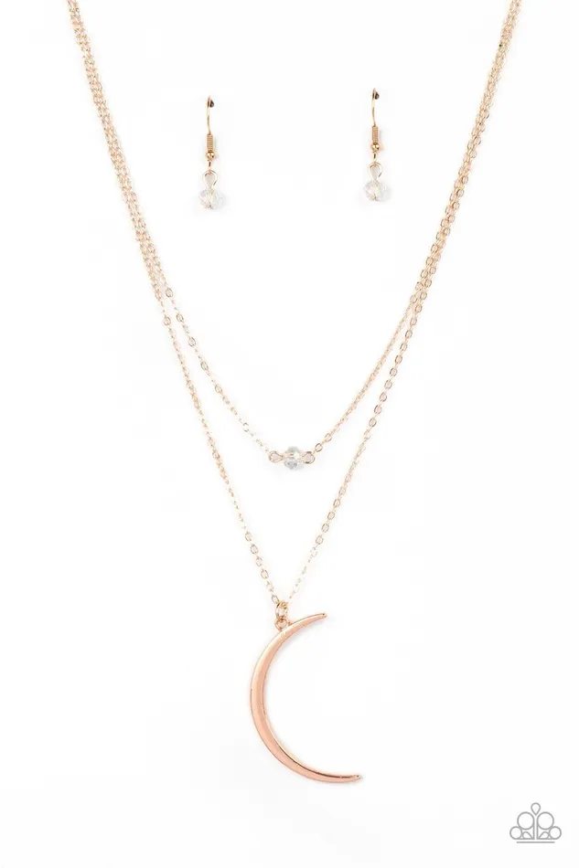 Paparazzi Accessories Necklaces Modern Moonbeam Rose Gold Necklace Jewelry by Bretta
