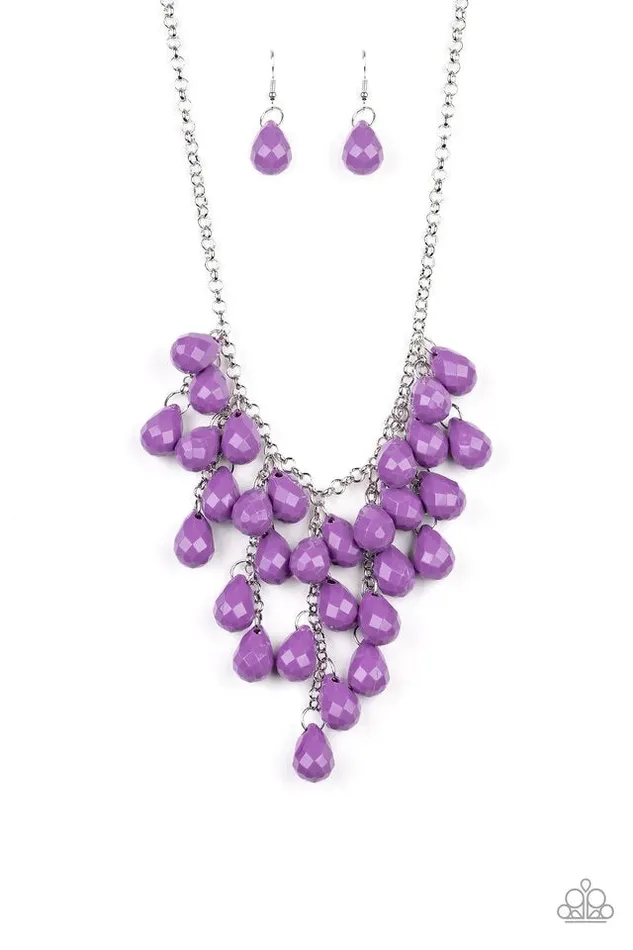 Paparazzi Accessories Necklaces Serenely Scattered Purple Necklace Jewelry by Bretta