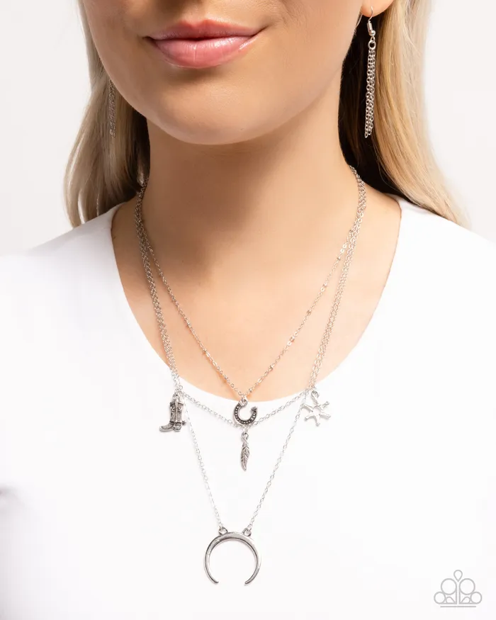 Paparazzi Accessories Saloon Sass Silver Necklace Jewelry by Bretta Necklaces