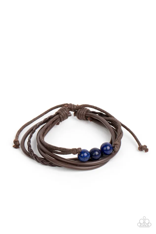 Rest Easy Blue Urban Bracelet Jewelry by Bretta Paparazzi Accessories Bracelets