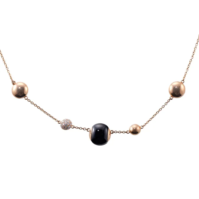 Roberto Coin Roberto Coin Black Jade Diamond Necklace Necklaces