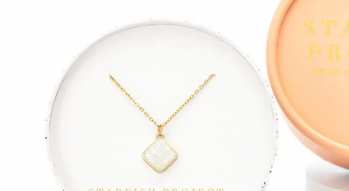 Starfish Project Necklaces Gold Sparkling Opal Necklace Give Freedom to Women