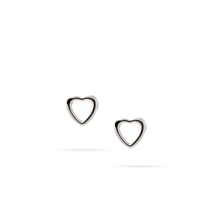 Womens silver earrings Senso Silver in the shape of a heart Senso Silver Earrings