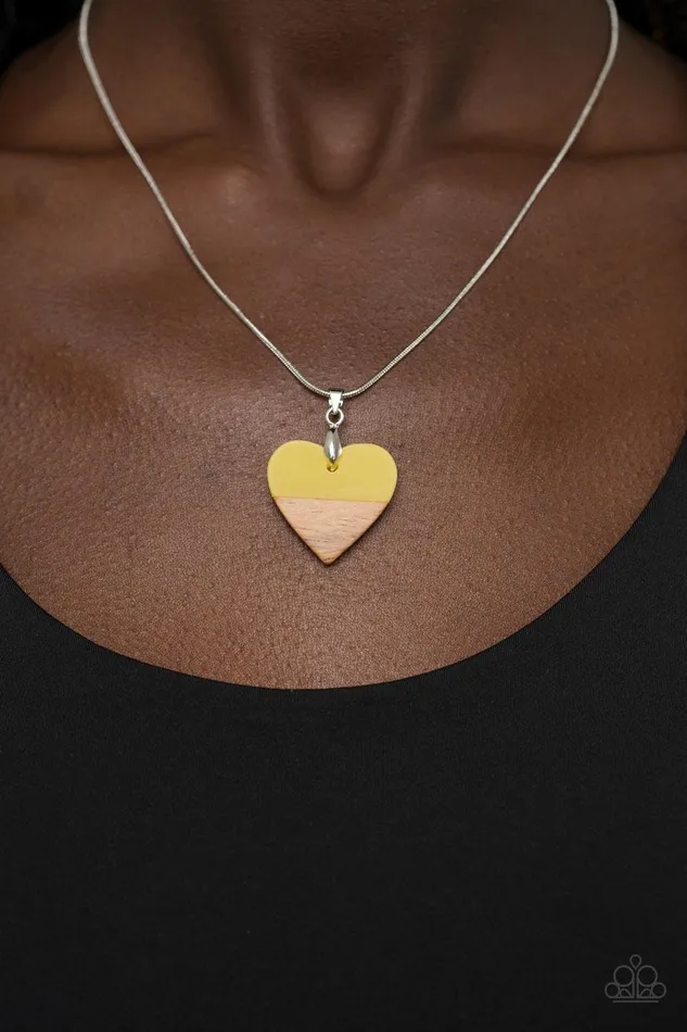 You Complete Me Yellow Necklace Jewelry by Bretta Paparazzi Accessories Necklaces