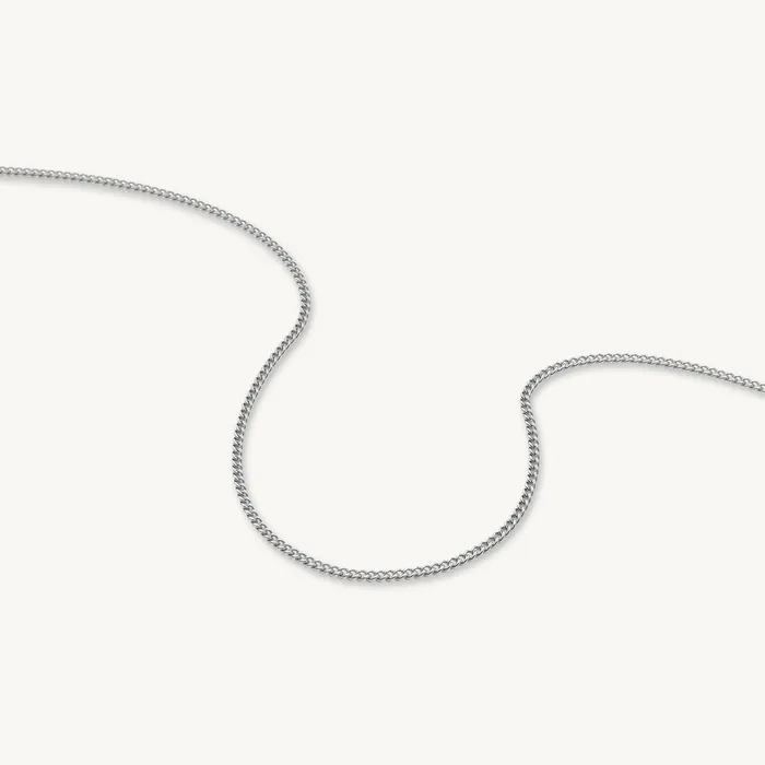 3mm Cuban Chain Necklace Camile Stone Necklaces