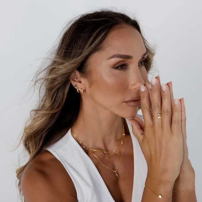 Camile Stone Rings Molten Open Cuff Ring Camile Stone Rings Molten Open Cuff Ring