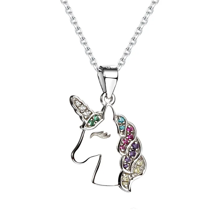 Cherished Moments Necklaces SALE Sterling Silver Girls Rainbow Unicorn Necklace Cherished Moments Necklaces SALE Sterling Silver Girls Rainbow Unicorn Necklace