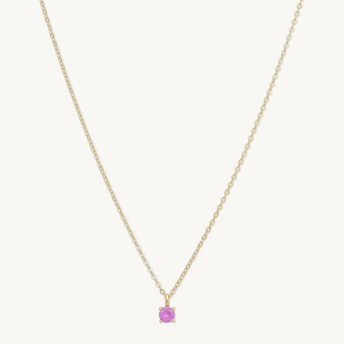 Classic Birthstone Necklace July Camile Stone Necklaces
