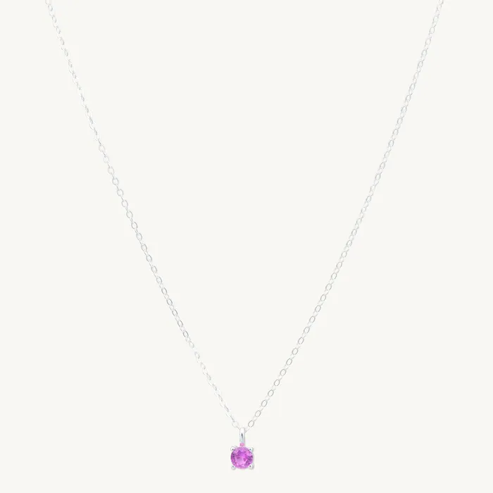 Classic Birthstone Necklace July Camile Stone Necklaces