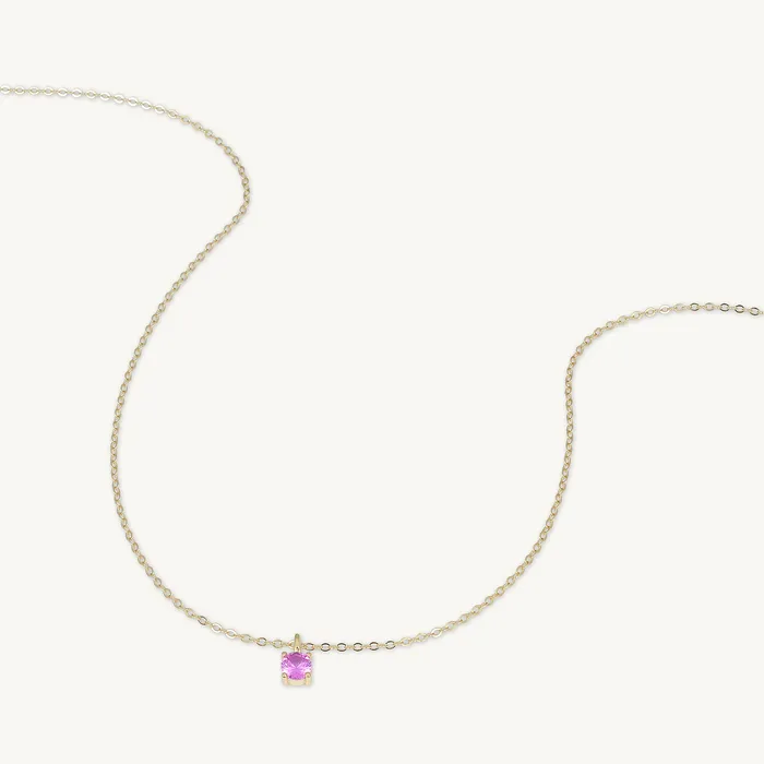 Classic Birthstone Necklace July Camile Stone Necklaces