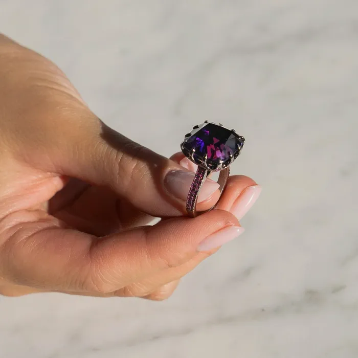 Custom made Amethyst ring size 52 LEO MATHILD Rings