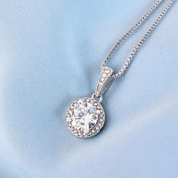 Customized Jewel Necklaces Elegant Crystal Pendant Necklace