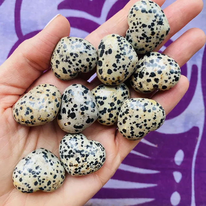 Dalmatian Jasper Heart Sarah Belle Necklaces