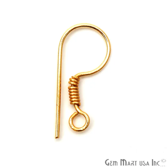 Earrings GemMartUSA 10 Pair Lot Gold Plated 22x10mm Earring French Hooks Findings