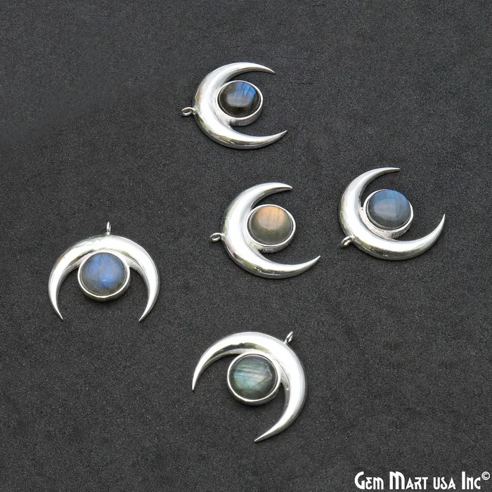 GemMartUSA DIY Horn Shape 29x28mm Silver Plated Single Bail Necklace Pendant Necklaces GemMartUSA DIY Horn Shape 29x28mm Silver Plated Single Bail Necklace Pendant Necklaces