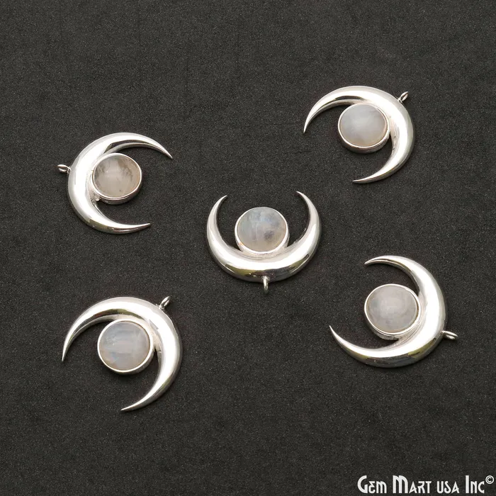 GemMartUSA DIY Horn Shape 29x28mm Silver Plated Single Bail Necklace Pendant Necklaces GemMartUSA DIY Horn Shape 29x28mm Silver Plated Single Bail Necklace Pendant Necklaces