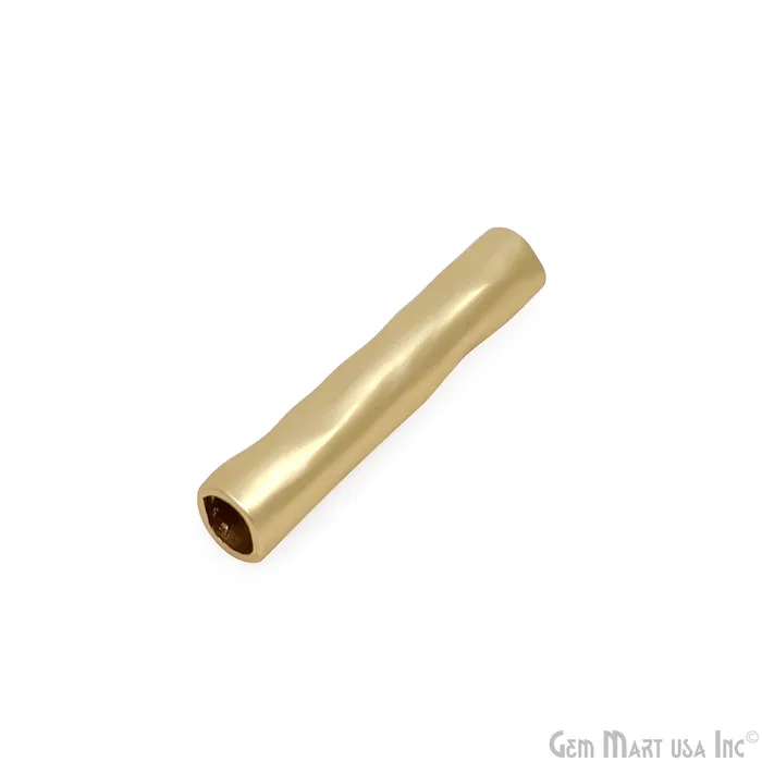 Gold Bamboo Bar Necklace Line Pendant GemMartUSA Necklaces