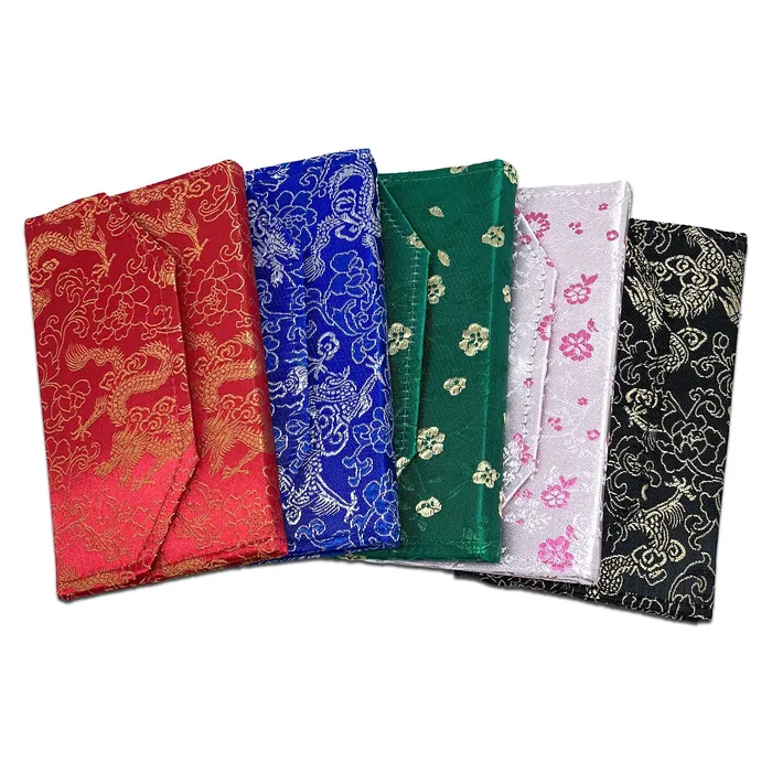 JPIDisplay Necklaces Mixed Color 7 x 414 Folding Necklace Pouches with Silk Interior JPIDisplay Necklaces Mixed Color 7 x 414 Folding Necklace Pouches with Silk Interior