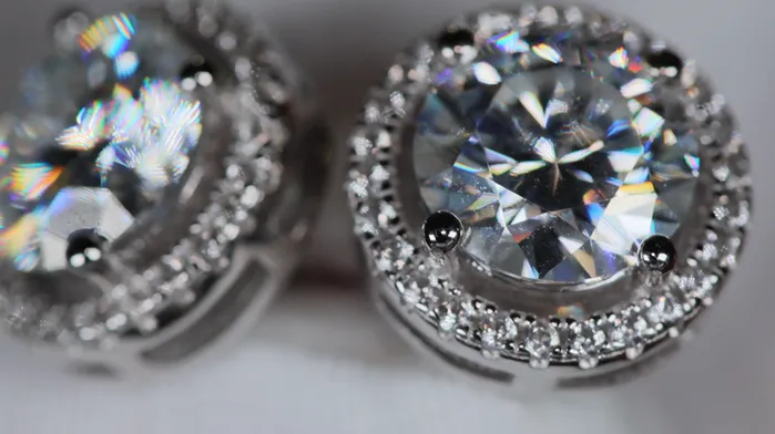 Lab Diamonds London Earrings 6 Carat Diamond Ear Studs Big Moissanite Diamond Ear Studs Iced Out Ear Studs