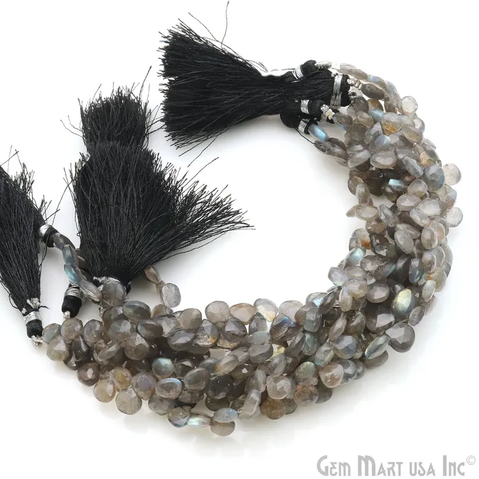 Labradorite Heart Beads 85 Inch Gemstone Strands Drilled Strung Briolette Beads Heart Shape 67mm GemMartUSA Necklaces Labradorite Heart Beads 85 Inch Gemstone Strands Drilled Strung Briolette Beads Heart Shape 67mm GemMartUSA Necklaces