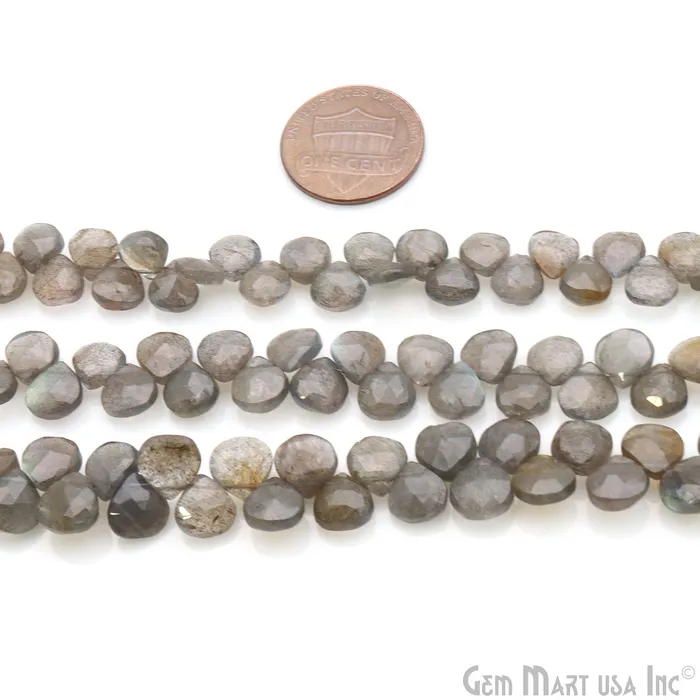 Labradorite Heart Beads 85 Inch Gemstone Strands Drilled Strung Briolette Beads Heart Shape 67mm GemMartUSA Necklaces Labradorite Heart Beads 85 Inch Gemstone Strands Drilled Strung Briolette Beads Heart Shape 67mm GemMartUSA Necklaces